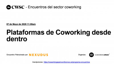 Plataformas de Coworking desde dentro