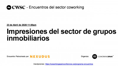 Impresiones del sector de grupos inmobiliarios